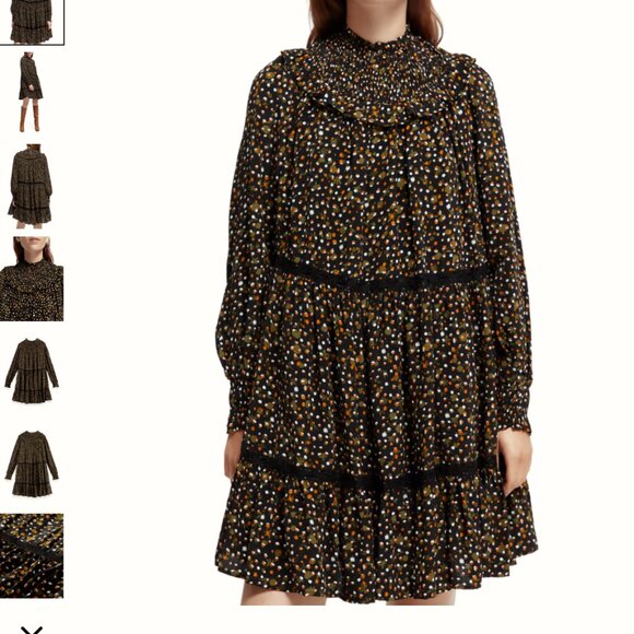 Scotch & Soda Tiered Mini Dress XL - Picture 2 of 6